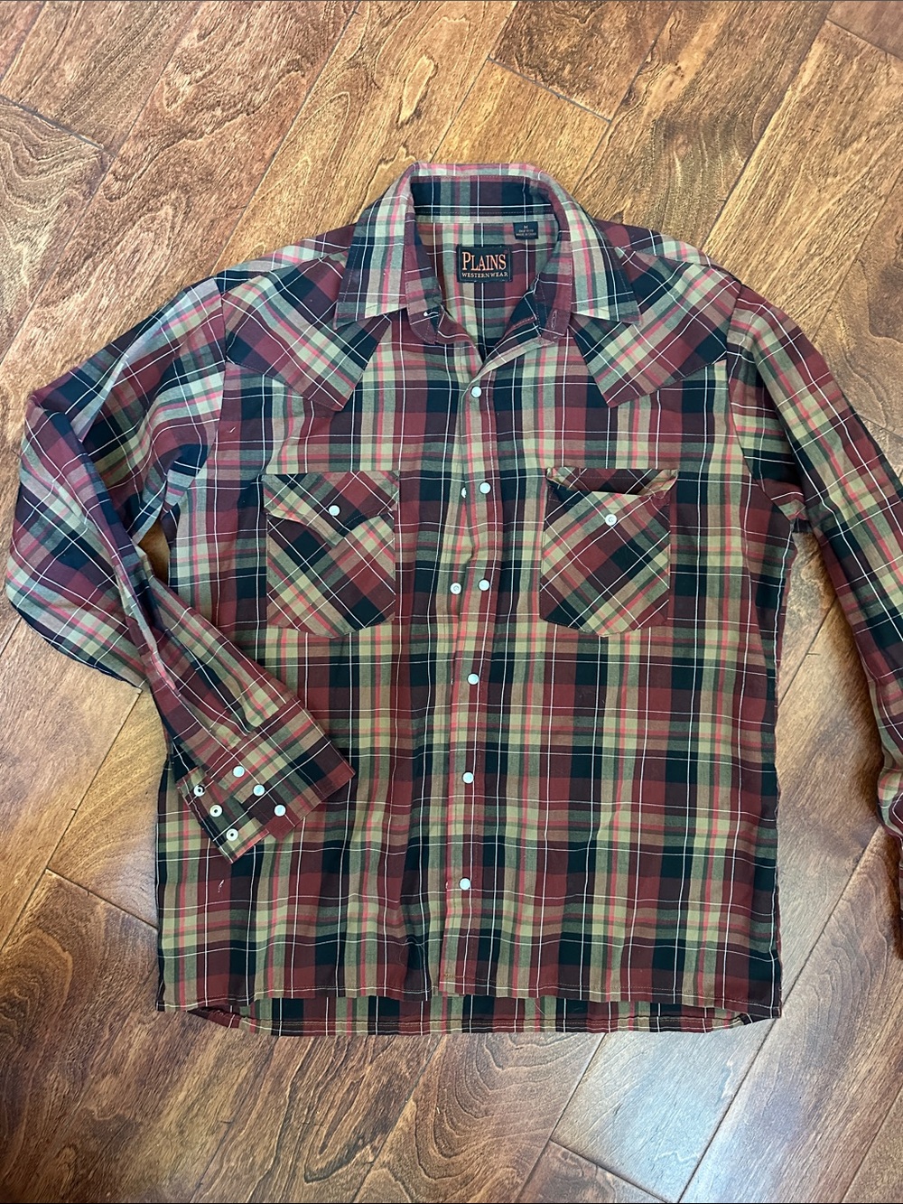 Vintage western pearl snap shirt